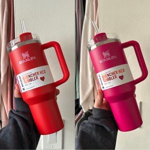 ♥️LAST SET🩷 Limited Edition Stanley Valentines Red & Cosmo Pink 40oz Tumblers